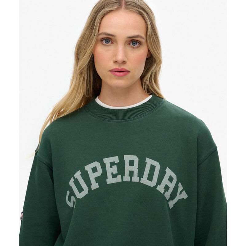 Superdry Athletic Essentials Slouchy Crew Sweatshirt image number 2